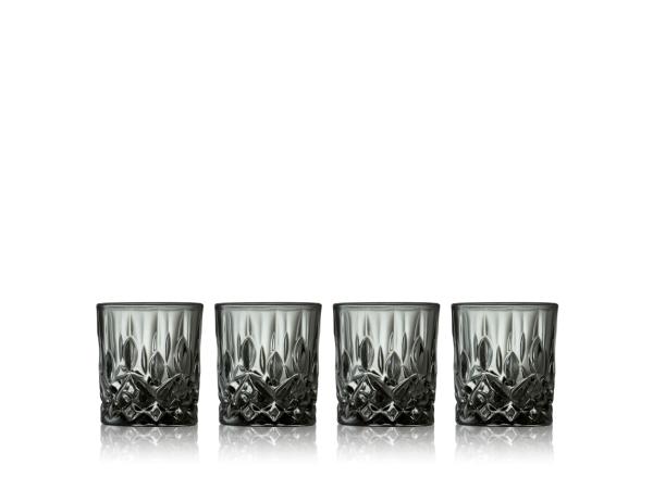 BITZ Lyngby Glas Sorrento Shot glass 4 cl 4 pcs Smoke