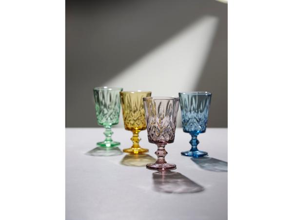 BITZ Lyngby Glas Sorrento Wine Glass 29 Cl 4 Pcs Pink
