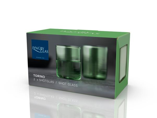BITZ Lyngby Glas Torino Shot Glass 6 Cl 2 Pcs Green