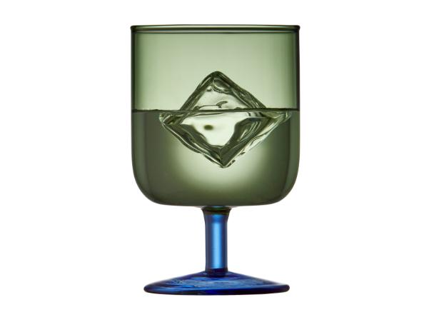 BITZ Lyngby Glas Torino Wine Glass 30 Cl 2 Pcs Green/Blue