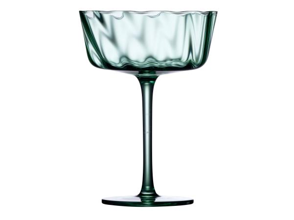 BITZ Lyngby Glas Vienna Champagne Coupe 35 Cl 4 Pcs Green