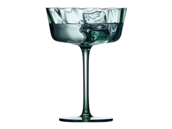 BITZ Lyngby Glas Vienna Champagne Coupe 35 Cl 4 Pcs Green