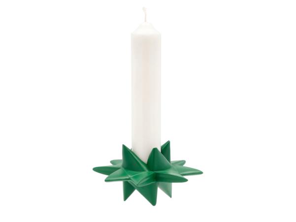 BITZ Medusa-Copenhagen Star Advent Candle Dia 17 5 X 9 Cm Green