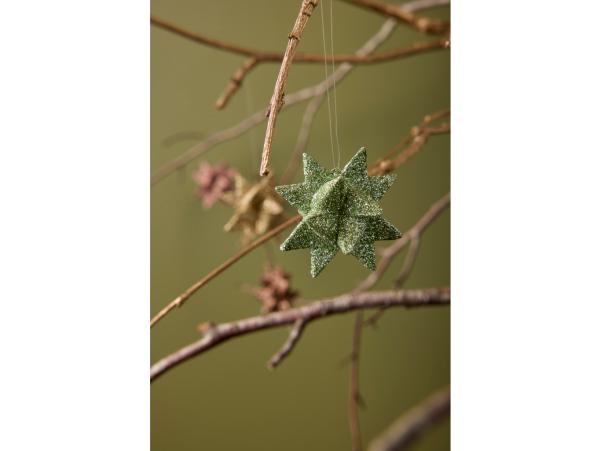 BITZ Medusa-Copenhagen Star Ornament Dia 5 Cm Green