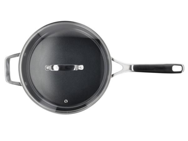 BITZ Morsø 79NORD Hybrid Sauté Pan With Glass Lid Dia 24 X 45 7 X 25 4 X 6 75 Cm