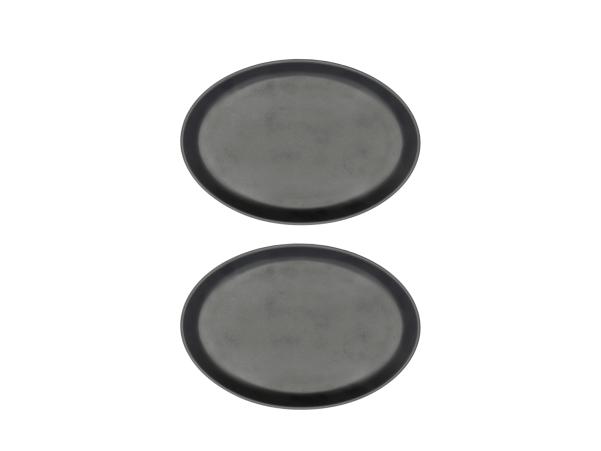 BITZ Morsø Forno Steak Plate 28 X 20 Cm 2 Pcs Black
