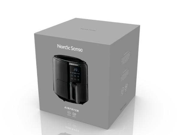 BITZ Nordic Sense Airfryer 4.2 Liter 1300 Watt Black