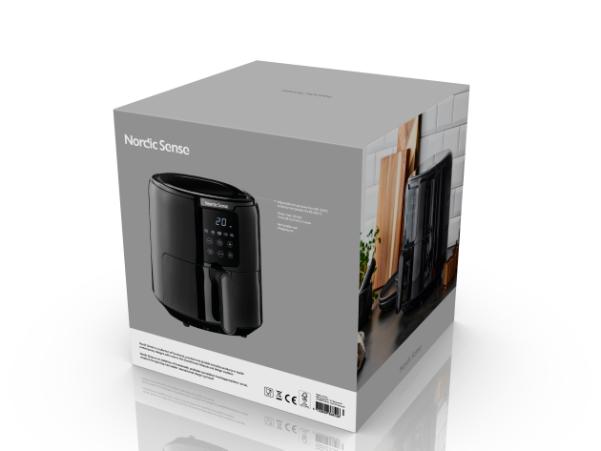 BITZ Nordic Sense Airfryer 4.2 Liter 1300 Watt Black