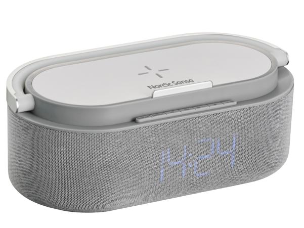 BITZ Nordic Sense Alarm Clock With Light Light Grey