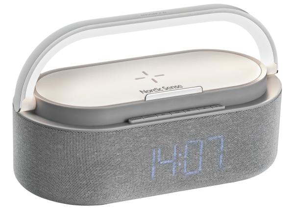 BITZ Nordic Sense Alarm clock with light Light grey