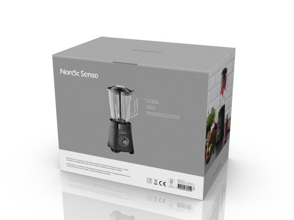 BITZ Nordic Sense Blender 1.5 Liter 1000 Watt Black