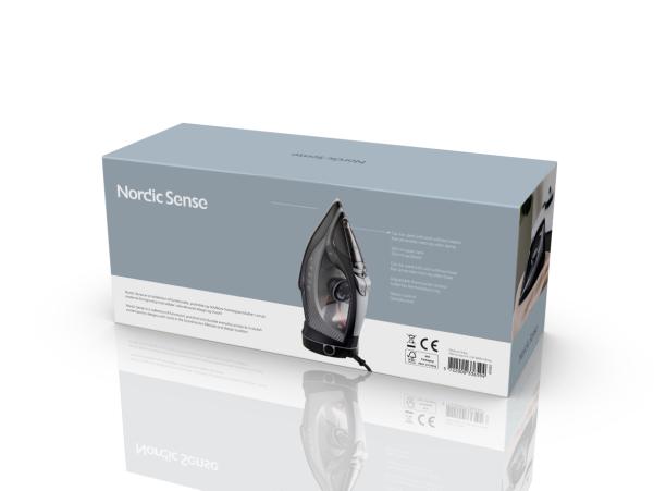 BITZ Nordic Sense Cordless Steam Iron 2400 Watt Black/Grey