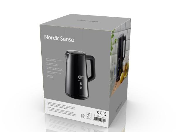 BITZ Nordic Sense Digital Electric Kettle 1 5 Liter Black