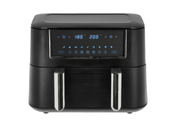 BITZ Nordic Sense Dual Air Fryer 9.4 Liter 2800 Watt Black/Silver