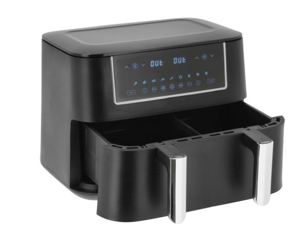 BITZ Nordic Sense Dual Air Fryer 9.4 Liter 2800 Watt Black/Silver