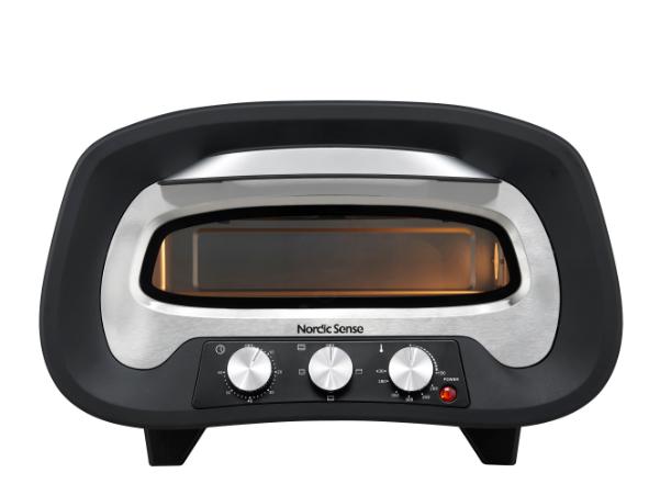BITZ Nordic Sense Electric Pizza Oven 2200 Watt Black/Silver