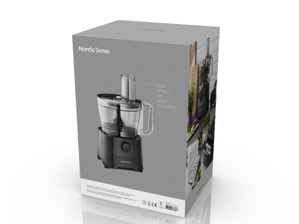 BITZ Nordic Sense Foodprocessor 3.5 Liter 1000 Watt Black