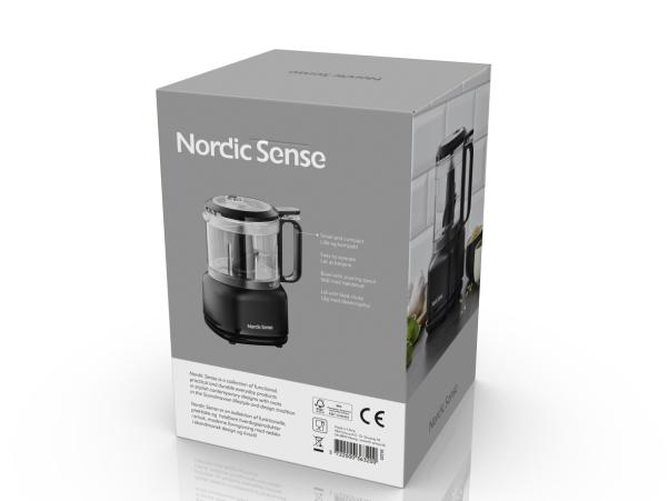BITZ Nordic Sense Mini Food Chopper 0.5 Liter 250 Watt Matte Black