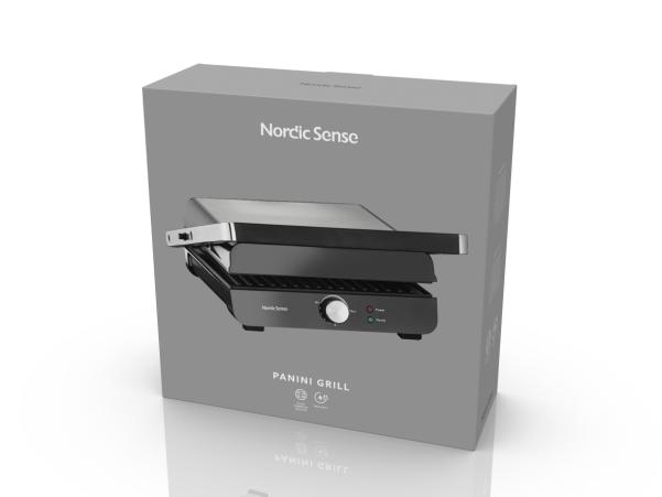 BITZ Nordic Sense Panini Grill 28 X 23 Cm 2000 Watt Black