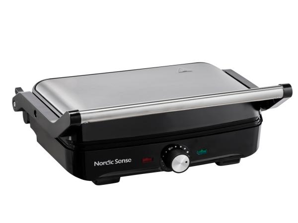 BITZ Nordic Sense Panini grill 31.8 x 25.2 x 13.4 cm 1600 watt Steel/Black