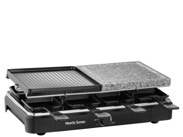 BITZ Nordic Sense Raclette 8 Pers. 44 X 26 X 14 Cm 1400 Watt Black