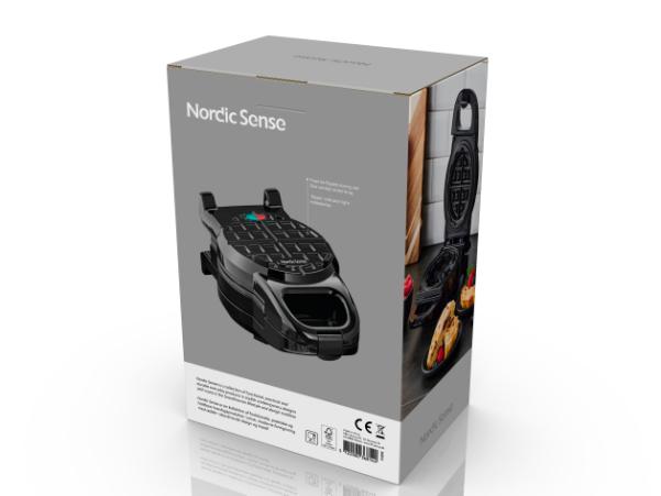BITZ Nordic Sense Stuffed Waffle Maker 700 Watt Black