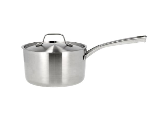 BITZ Pillivuyt Gourmet Divette Saucepan with lid Dia 20 cm 3.3 liter Silver metallic