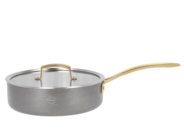 BITZ Pillivuyt Gourmet Durance Sauté pan with lid Dia 24 cm Steel