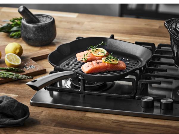 BITZ Pillivuyt Gourmet Garonne Griddle Pan 48.2 X 28 X 6.5 Cm Black