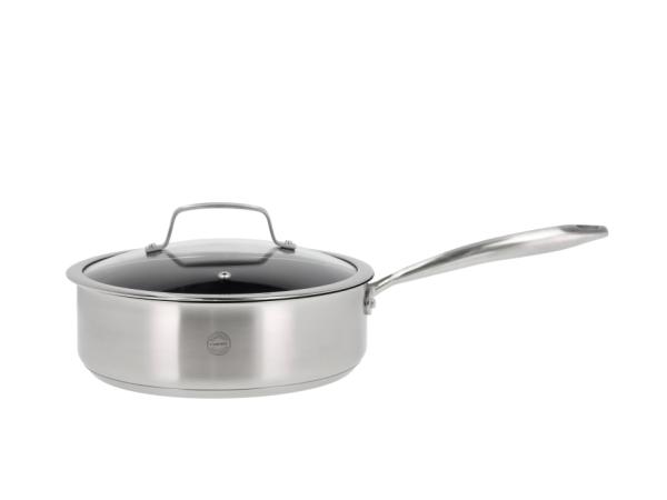 BITZ Pillivuyt Gourmet Roya Sauté pan ceramic non-stick Dia 24 cm Steel