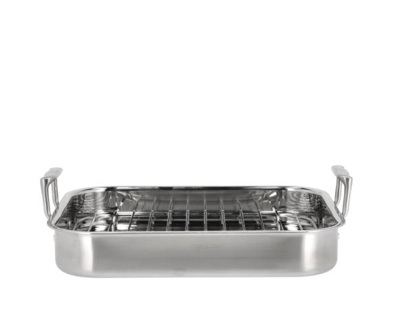 BITZ Pillivuyt Gourmet Somme Roasting pan w/rack 32 x 26.5 x 5.5 cm Steel