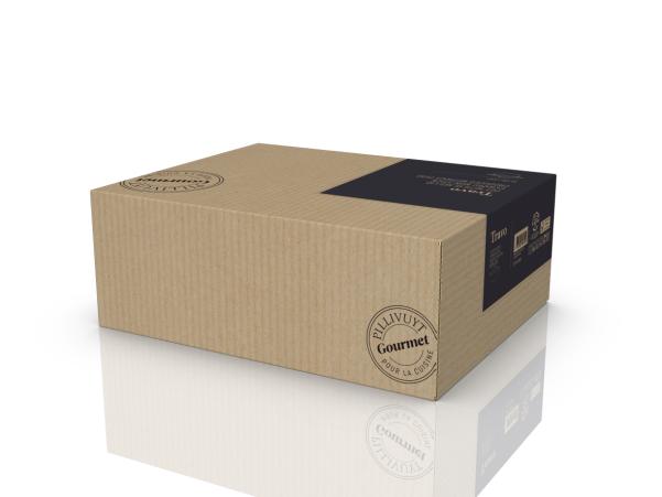 BITZ Pillivuyt Gourmet Travo Pot With Glass Lid Dia 24 Cm 3.8 Liter Black