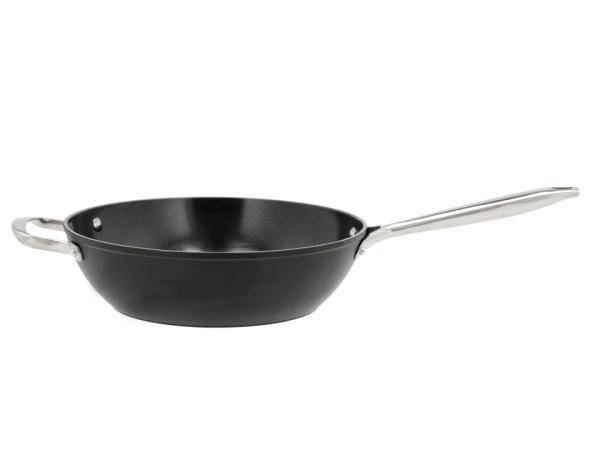 BITZ Pillivuyt Gourmet Travo Wok ceramic non-stick Dia 28 cm Black