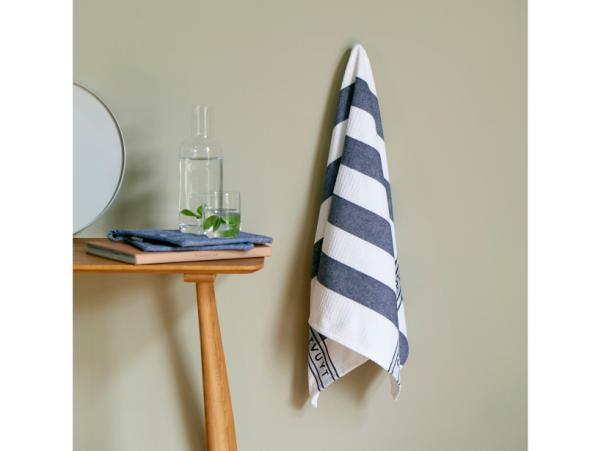 BITZ Pillivuyt Tea Towel 90 X 60 Cm Blue/White Recycled Cotton/other