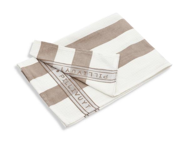 BITZ Pillivuyt Tea towel 90 x 60 cm White/Fungi Recycled cotton/other