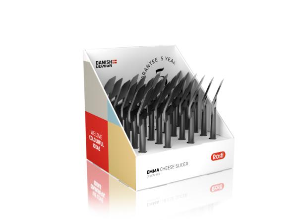 BITZ Rosti Emma Table Display Cheese Plane 24 Pcs Black