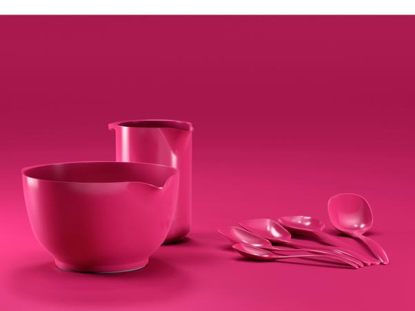 BITZ Rosti NEW Classic Pot Spoon Set 4 Parts Beetroot
