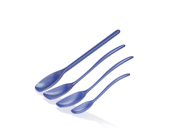 BITZ Rosti NEW Classic Pot Spoon Set 4 Parts Electric Blue