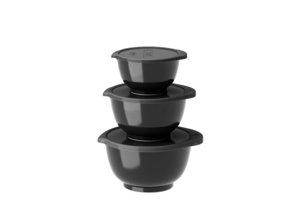 BITZ Rosti NEW Margrethe Mini bowl set 0.25 + 0.5 + 0.75 Liter Black edition