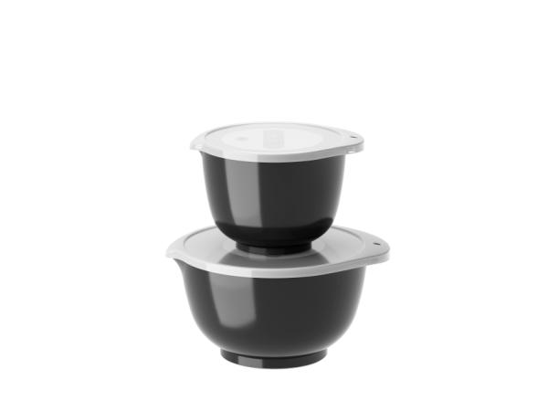BITZ Rosti NEW Margrethe Mixing bowl set 4 parts 1.5 + 3 liter Carbon black