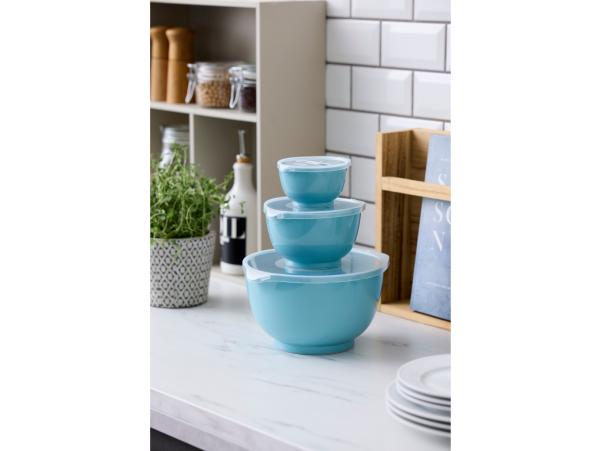 BITZ Rosti NEW Margrethe Mixing Bowl Set 6 Parts 0.25 + 0.75 + 3 Liter Nordic Green