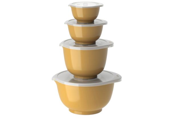 BITZ Rosti NEW Margrethe Mixing bowl set 8 parts 0.25 + 0.5 + 1.5 + 3 liter Curry
