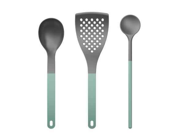 BITZ Rosti NEW Optima Kitchen utensil set A 3 pcs Nordic green