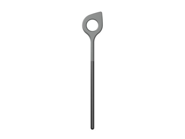 BITZ Rosti NEW Optima Stirring spoon w hole 31 x 5.5 x 1 cm Black