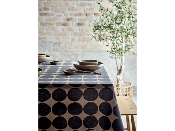 BITZ Södahl Bubbles Acrylic Tablecloth W. Antislip 140 Cm Taupe
