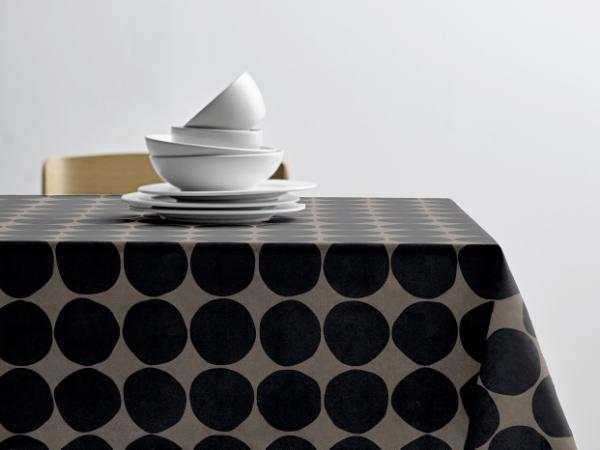 BITZ Södahl Bubbles Acrylic tablecloth w. antislip 140 cm Taupe