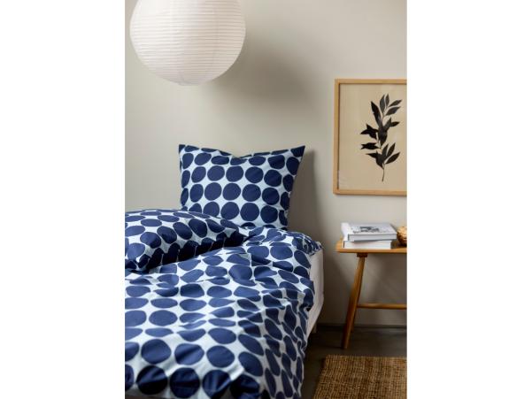 BITZ Södahl Bubbles Bed Linen 140 X 200 Cm Linen Blue