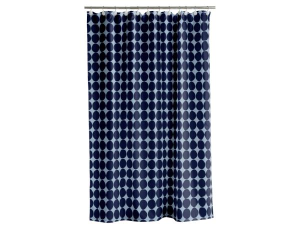BITZ Södahl Bubbles Shower Curtain 180 x 220 cm Linen blue
