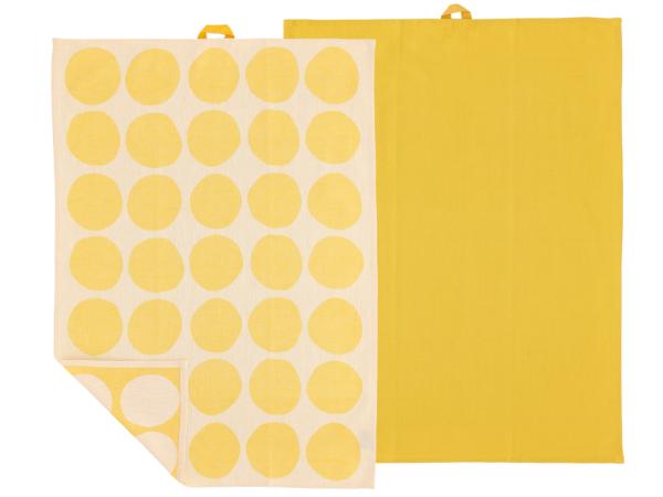 BITZ Södahl Bubbles Tea towel 50 x 70 cm 2 pcs Yellow