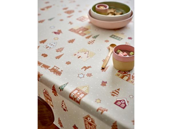 BITZ Södahl Gingerbread Acrylic Tablecloth W. Antislip 140 Cm Nature